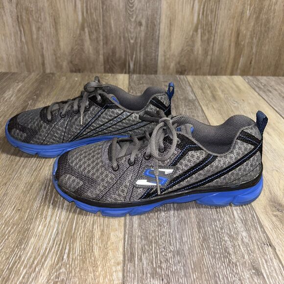 Skechers Go Walk 97650L Grey Blue Youth US Size 4.5 Athletic Sneaker Shoes - Picture 5 of 11